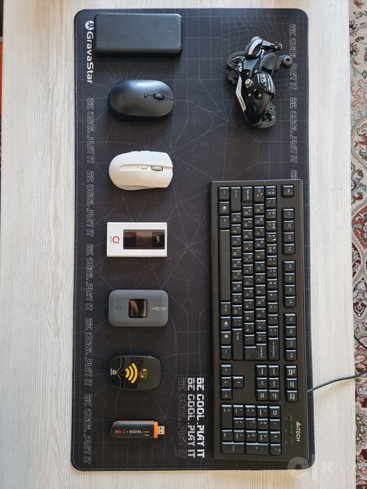 Mishka [Mi rapoo] klavish avtech karmanniy wifi 3ta 1 tasi usbli
