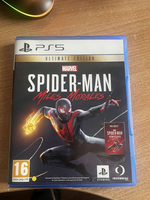Продавам Spider man Miles Morales za ps5