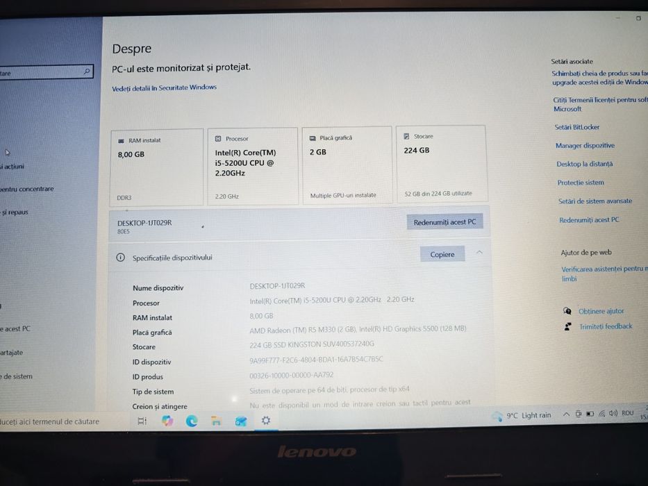 Laptop Lenovo G50-80 | i5-5200U | 8GB RAM | SSD Kingston | Dual Graphics