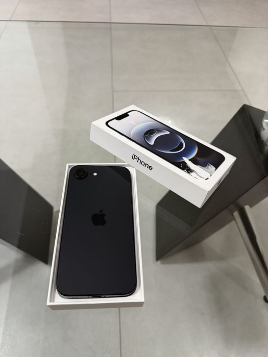 iPhone 16E black 128Gb • NOU • 18 cicluri •garantie 2027 •
