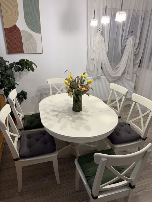 Masa ikea + 6 scaune