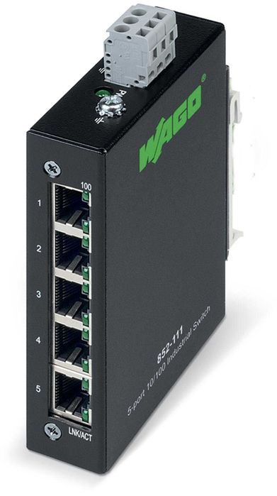 Switch industrial ECO; 5 porturi 100Base-TX; negru