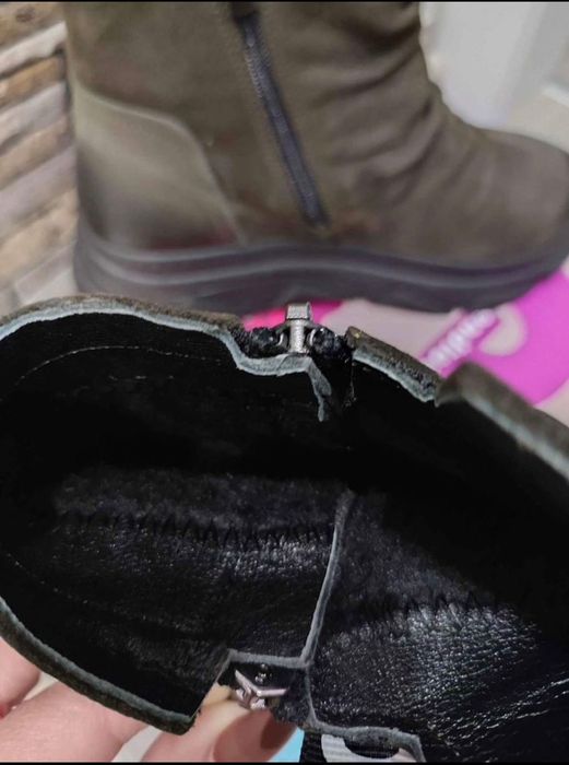 Дамски зимни боти естествена кожа намалени