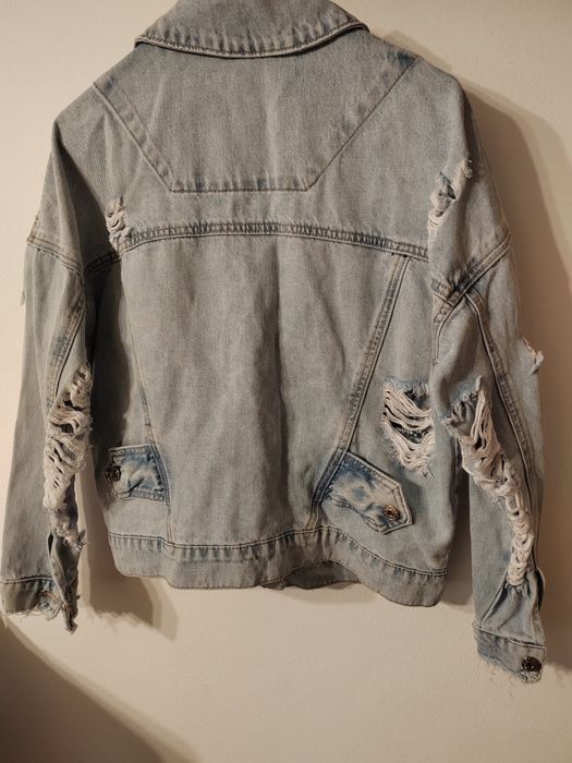 Geaca de blugi albastra oversize