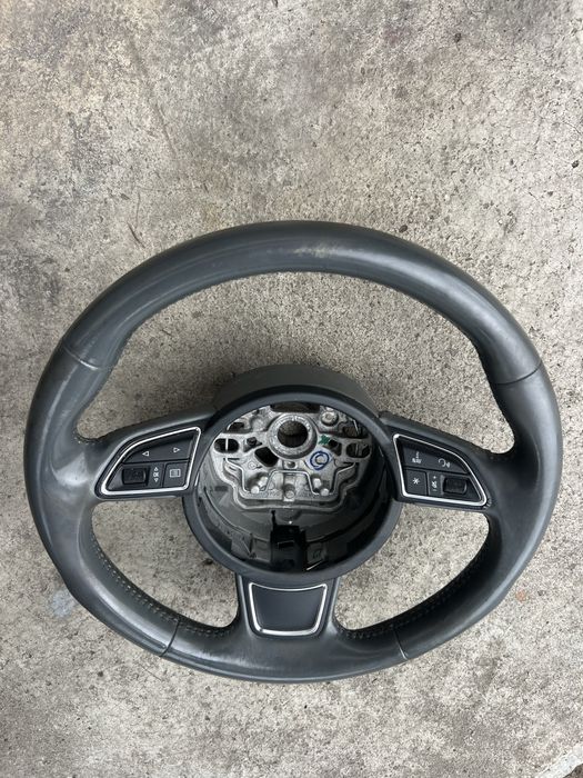 Volan sport piele gri 3 spite Audi A4 B8/A5/Q5/A6 C7/A7/A8