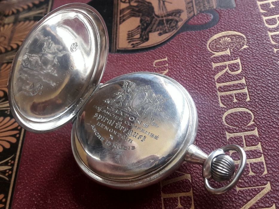 FS&Cie system Glashutte - XIX век. Часы карманные Серебро 800 пробы.
