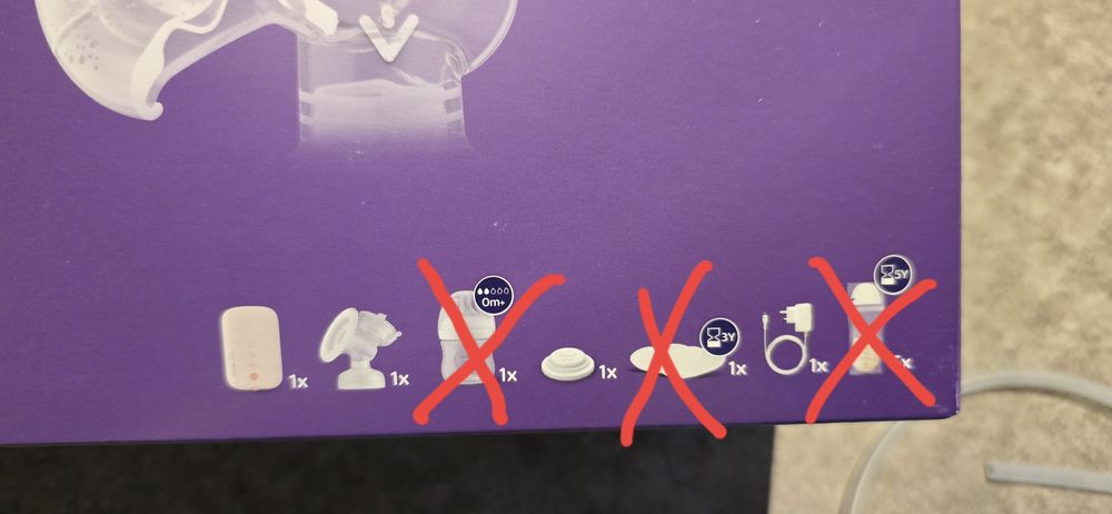 Pompa de sân electrică Philips (model SCF395/31)