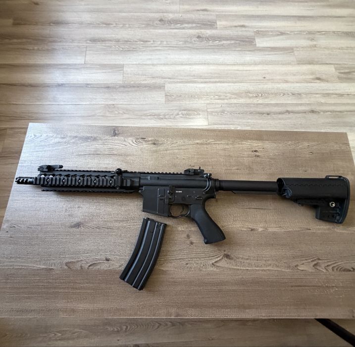 Airsoft комплект CYMA CM.091 (Full Metal) + Бързомер, Ремък, Метален Пълнител и 2 батерии