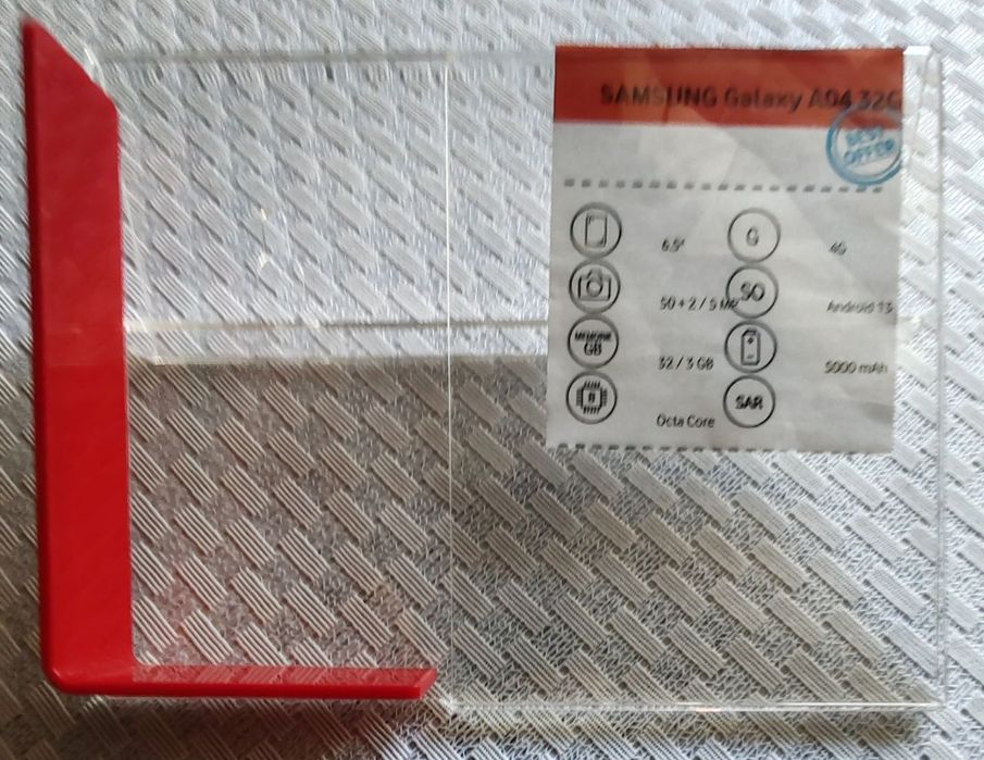 Suporturi slatwall pt telefon, cu spatiu pentru fișa tehnică