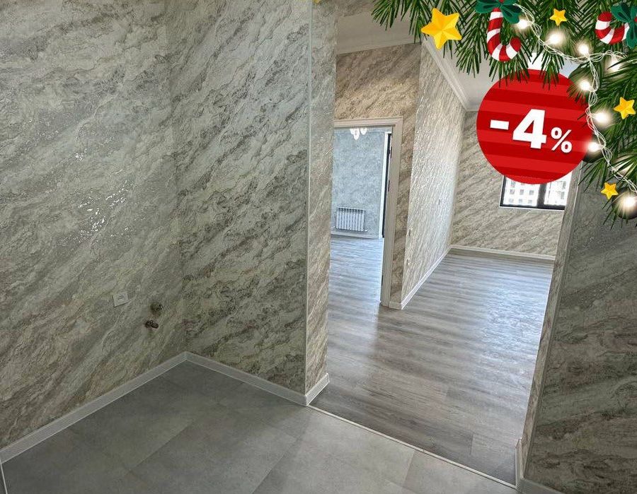 НОВОГОДНИЕ СКИДКИ Евро 2х комнатная квартира 43 м2 метро Олмос