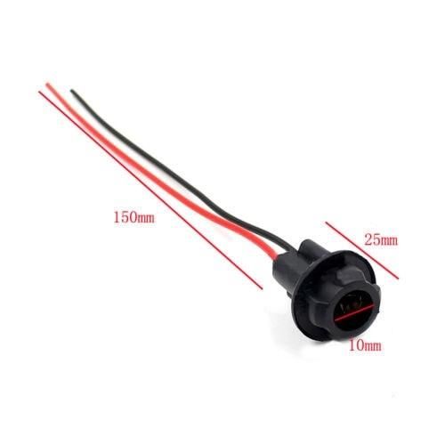 фасунга за безцокълна крушка т10 w5w с кабел 2броя automax