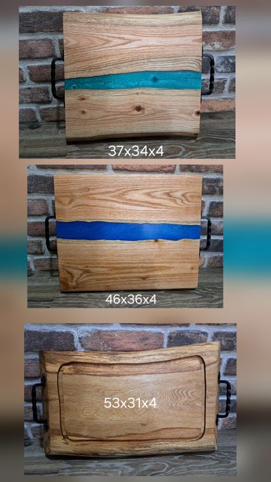 Дъски и плата  за рязане на мезета