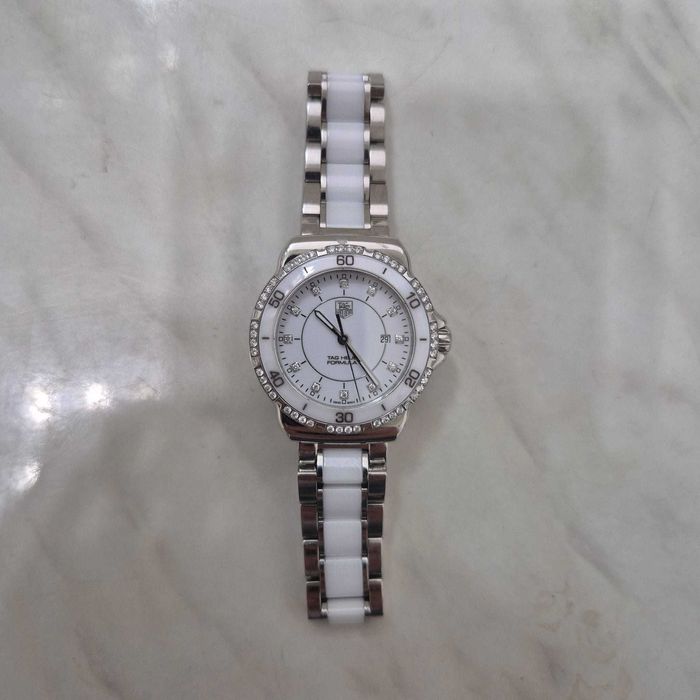 Ceas Tag Heuer Formula 1 WAH1313 Alb Ceramic cu Diamante de Dama Zeus Amanet Rahova 35411