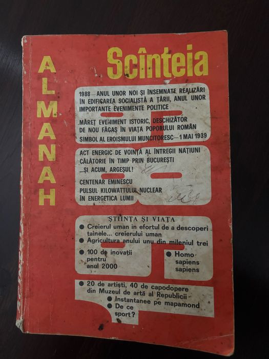Almanah Scînteia – perioadă comunistă – vintage