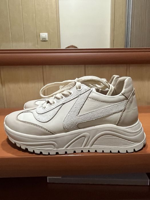 Нови кожени маратонки естествена кожа Mona Lisa