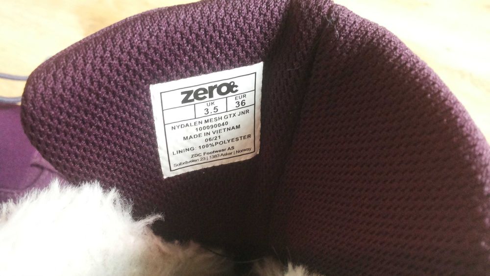 ZeroC NYDALEN MESH GORE-TEX W Plum размер EUR 36 /UK 3,5 зимни водонепромокаеми - 801
