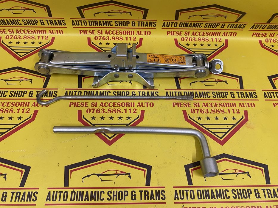 Cric auto original Nissan MICRA NOTE cu cheie roata coarba 995503VV0A