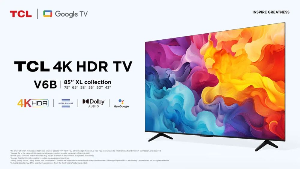 Телевизор TCL V6B 4K HDR Google TV 55 + Прошивка