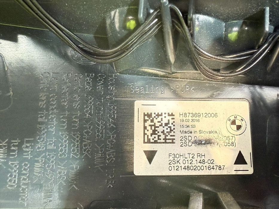 Stop tripla haion dreapta 2017 bmw 318i sport seria 3 lci f30 1.5 benzina cod oem 63217369120