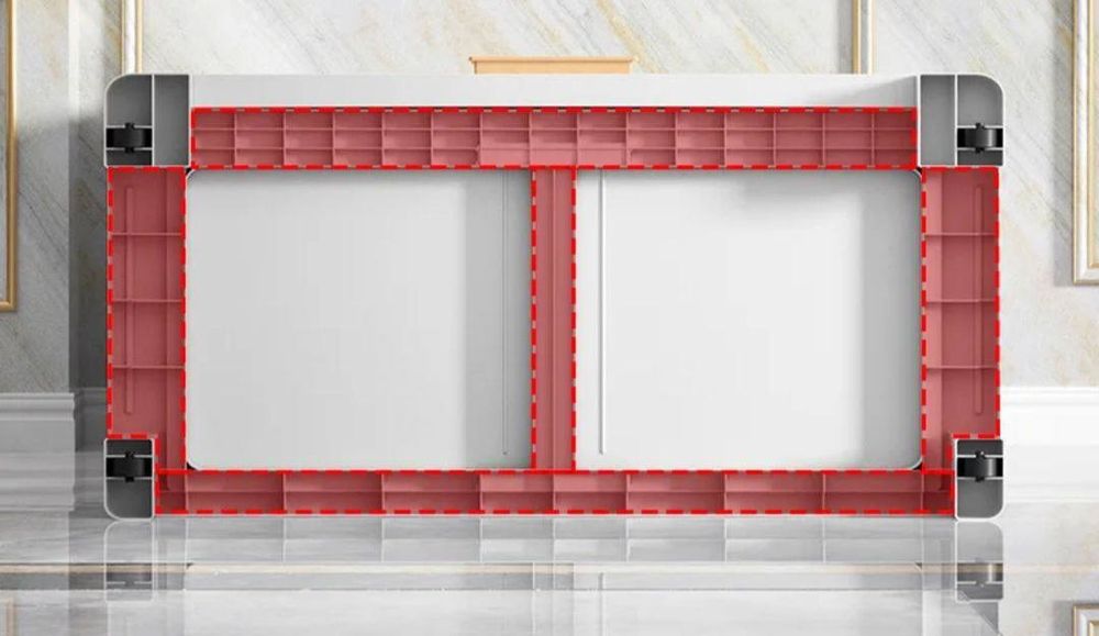 Пластиковый шкаф для одежды 4 цвета 115×59×40 см