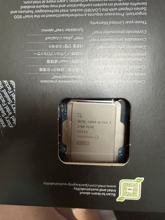 Kit Intel Ultra 7 270k Plus in garantie