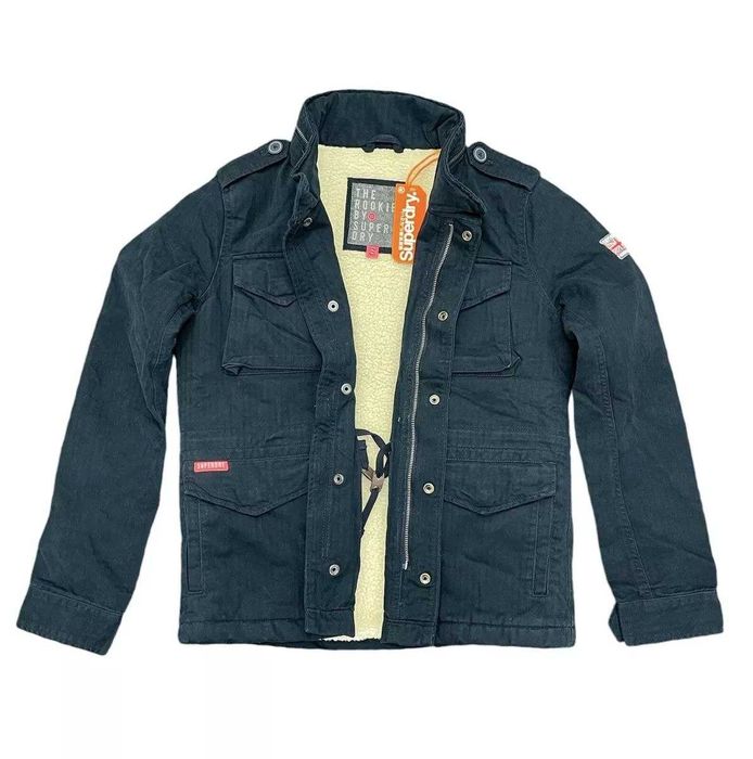 Superdry Rookie Дамско зимно военно яке - тъмносиньо