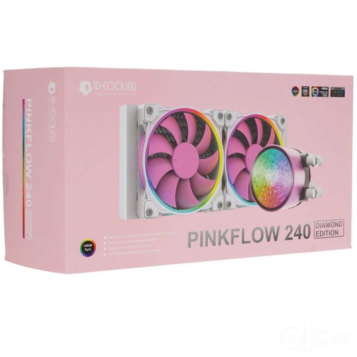 - Система жидкостного охлаждения ID Cooling PINKFLOW 240 DIAMOND