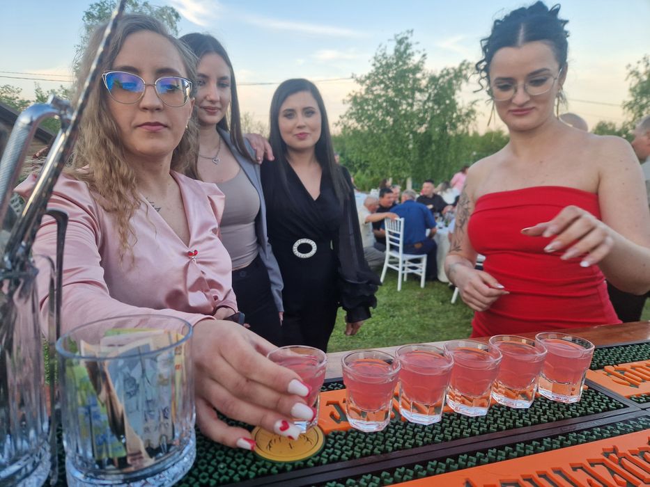 Cocktail bar mobil nunți / Tort de shoturi/Gun CO2/pistol Co2