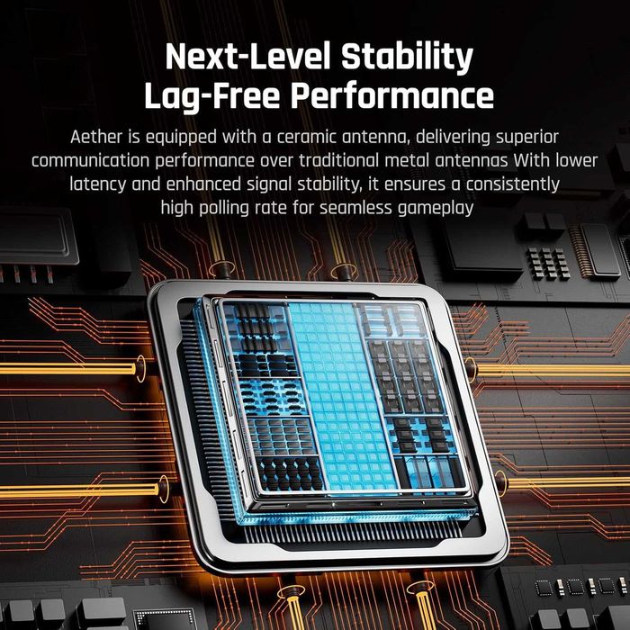 Controler gaming wireless Bigbigwon Aether Tri-Mode efect Hall,sigilat