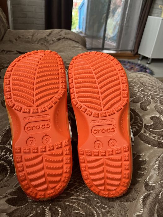 Crocs bape оранжевые