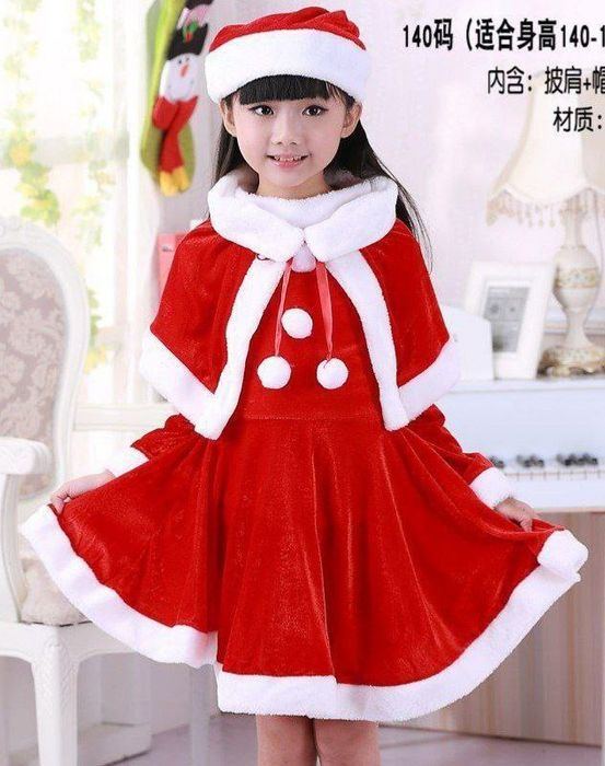 Санта платье для девочек