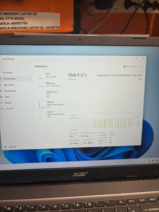 HOPE AMANET P2-Laptop acer aspire 7