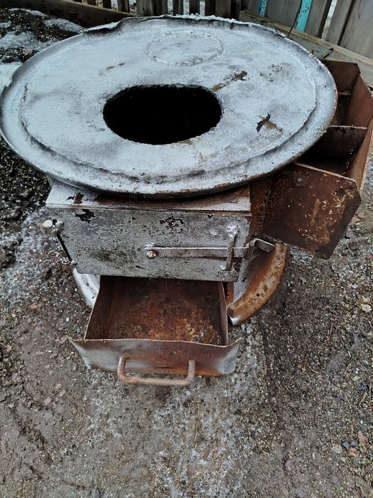 Печка из диска для бани