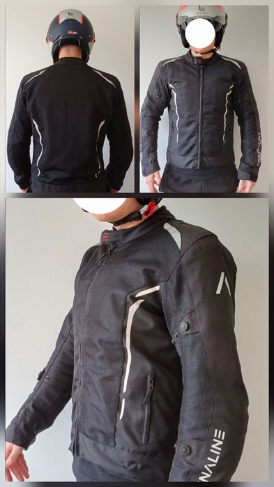 Echipament moto, 2 căști MT, intercom, 2 geci, genunchere