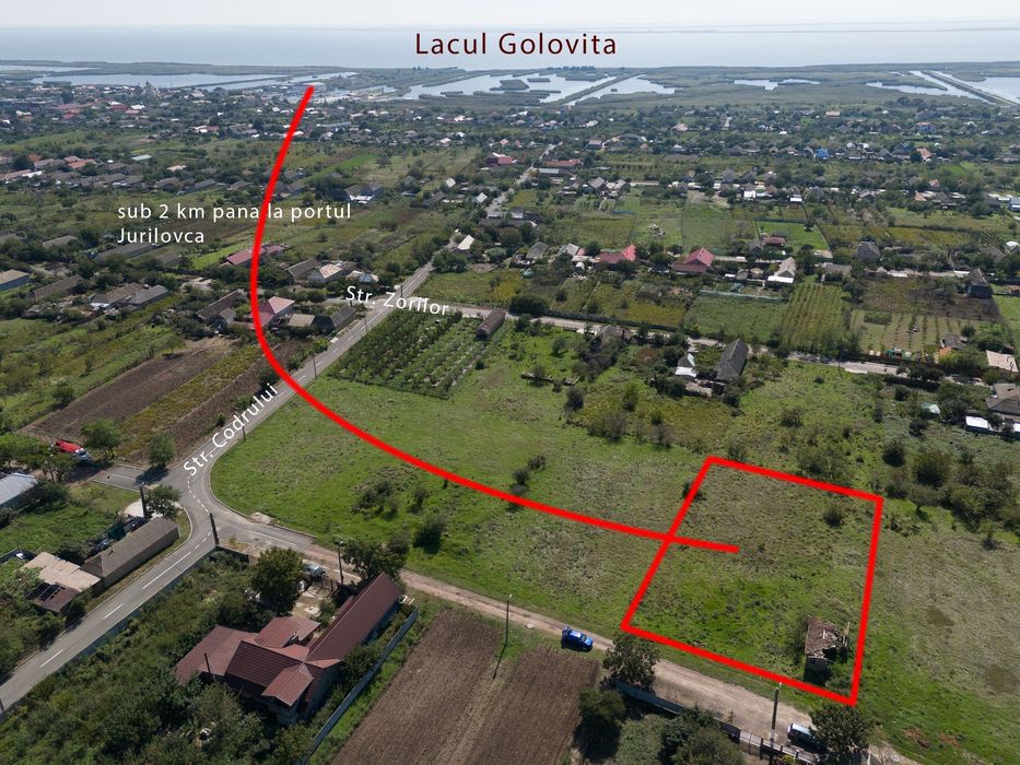 Vand teren intravilan 2100mp Jurilovca, Tulcea