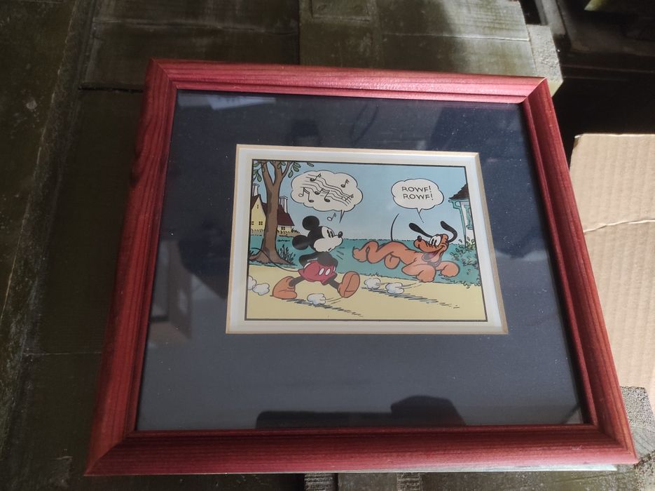 Две комикс картинки Мики Маус