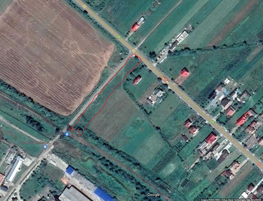 Teren intravilan 2.900 mp Șieu-Măgheruș – două fronturi stradale