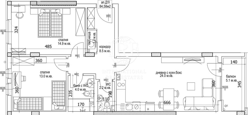 Продава се Тристаен апартамент в Варна, Младост 1 - 99 кв.м за 1359 €/кв.м - Снимка #6
