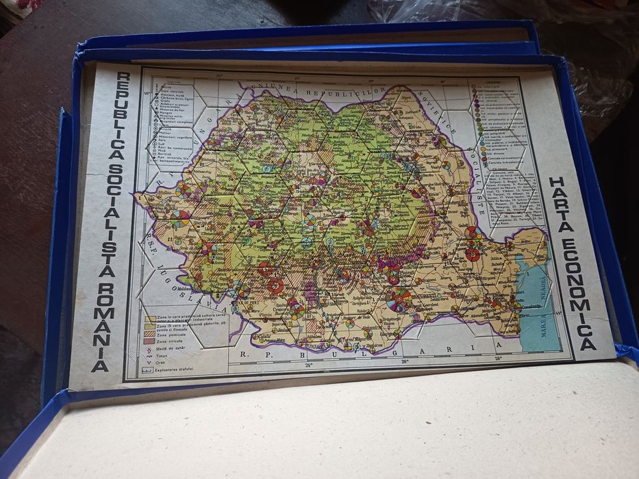 Joc perioada rar 1976 puzzle românesc stare fb