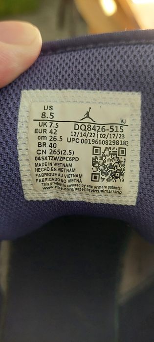 Маратонки ,NIKE, Air Jordan 1| Mid | Sky J Purple