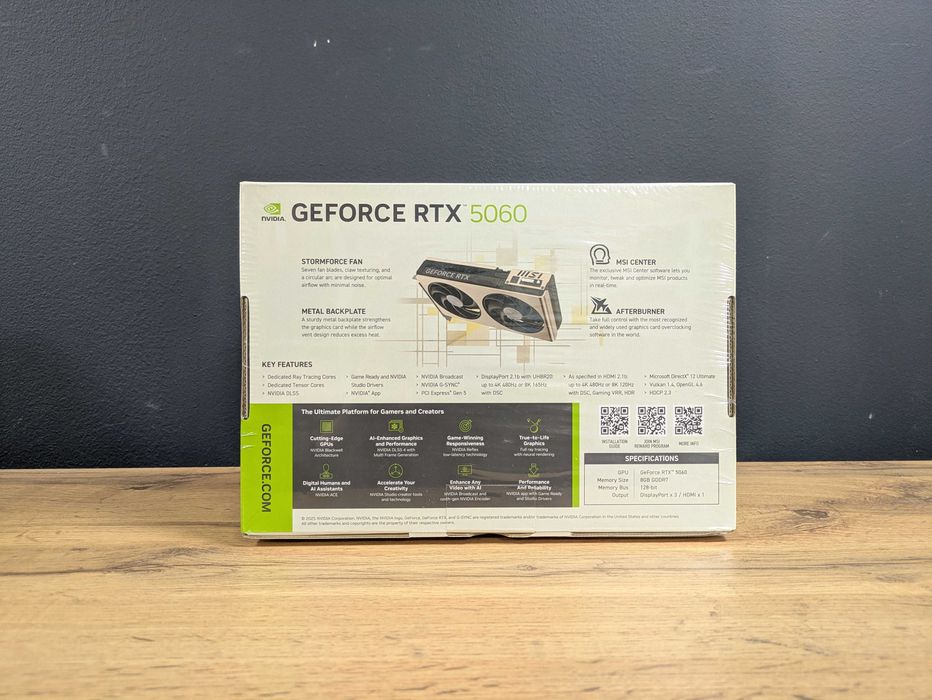 RTX 5060 8GB MSI Inspire 2X