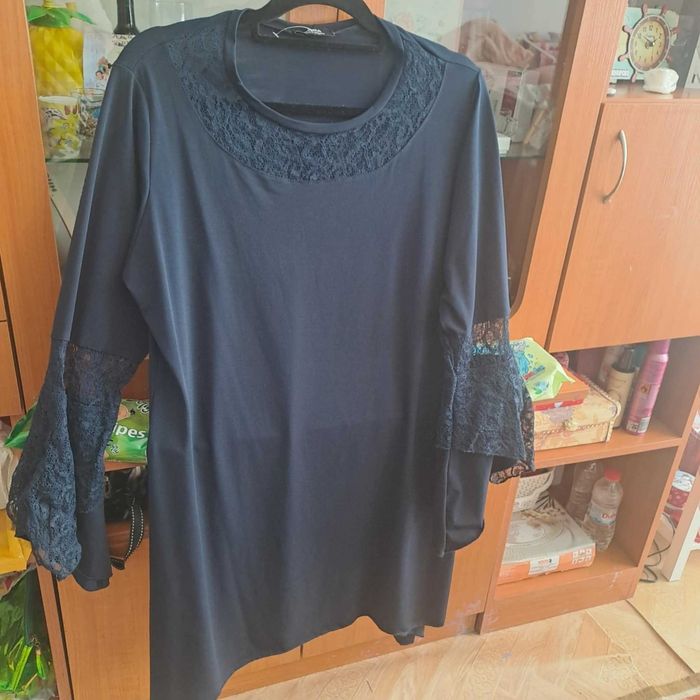 Тъмносиня дамска рокля