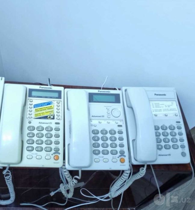 Стационарные телефоны Panasonic в рабочем состоянии