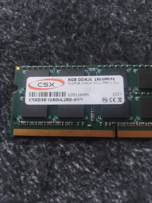8gb ddr3 sodimm csx 1600mhz (pentru laptop)