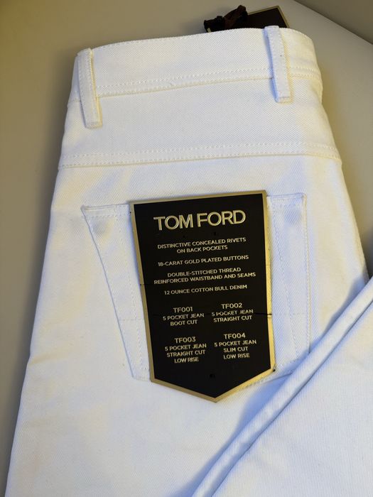 Белые джинсы Tom Ford мужские