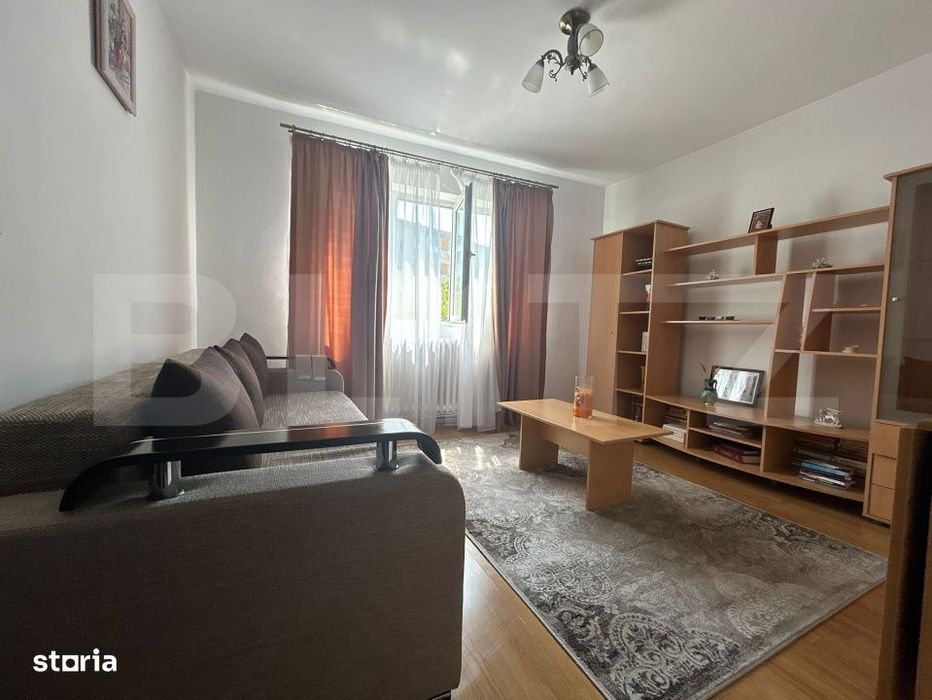 Apartament cochet cu 3 camere, 57 mp, balcon, 2 locuri de parcare si b
