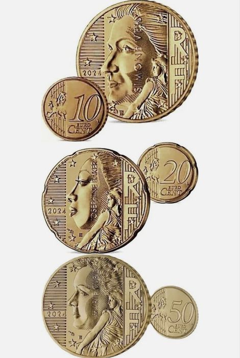 Евро монеты Франция 2025