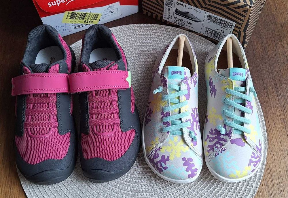 Нови боси (barefoot) обувки/сникърси на Camper и Superfit - н. 32