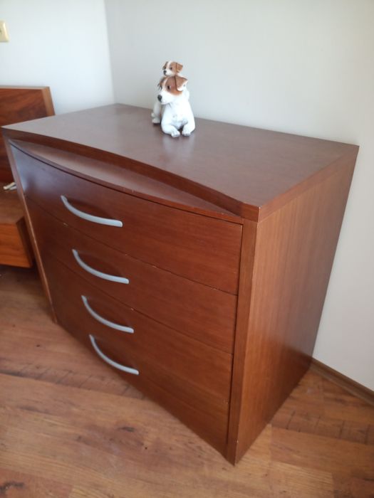 Двойно легло с матрак 160/200 и 2 нощни шкафчета