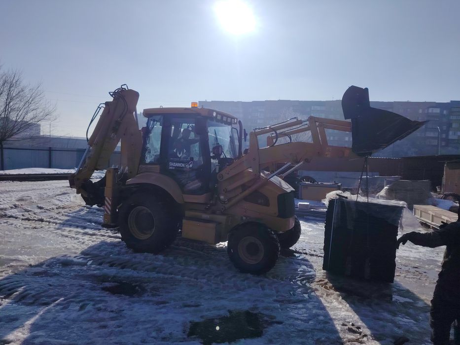 Услуги экскаватор погрузчик,